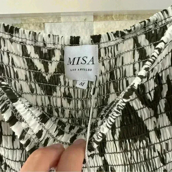 NWT Misa Los Angeles Zadie Dress Medium Green Mini - Picture 4 of 7